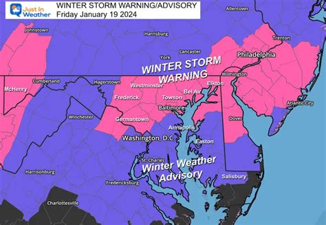 January 19 Winter Storm Warning Expanded to Central Maryland For More ...