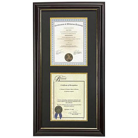 Buy Double Certificate Diploma Frame Two Gold Seal In - vrogue.co