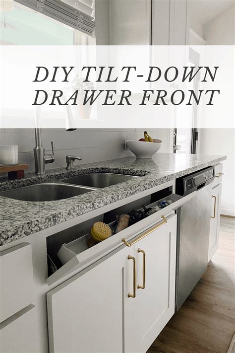 How to Add a Tilt-Down Drawer Front – Love & Renovations