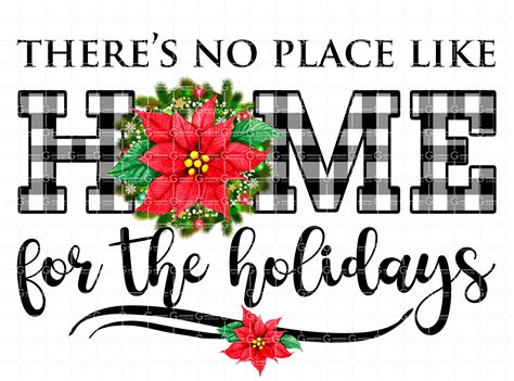 Christmas Sublimation Designs Download Home for the Holidays | Etsy