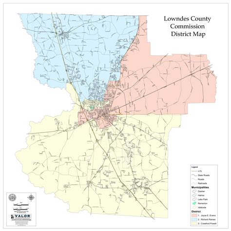 6300×6300 All three original districts, in Districts 1,2,3, by VALOR, for Lowndes County ...