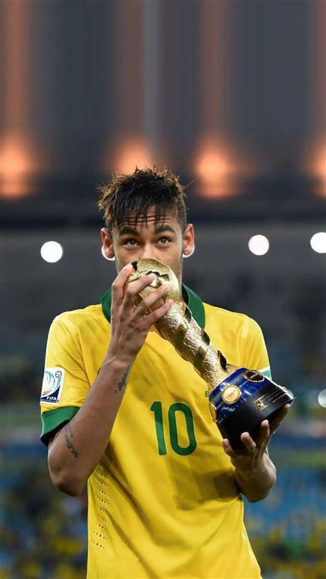 Neymar of brazil poses with the trophy at the end of the fifa – Artofit