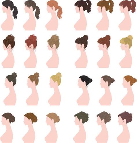 Ponytail Illustrations, Royalty-Free Vector Graphics & Clip Art - iStock