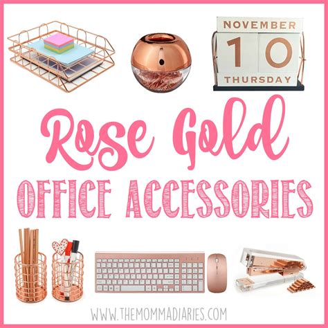 Rose Gold Office Accessories - The Momma Diaries