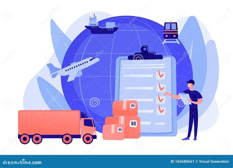 Customs Clearance Concept Landing Page Cartoon Vector | CartoonDealer ...