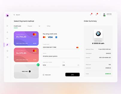 Payment Dashboard UI Design | Images :: Behance