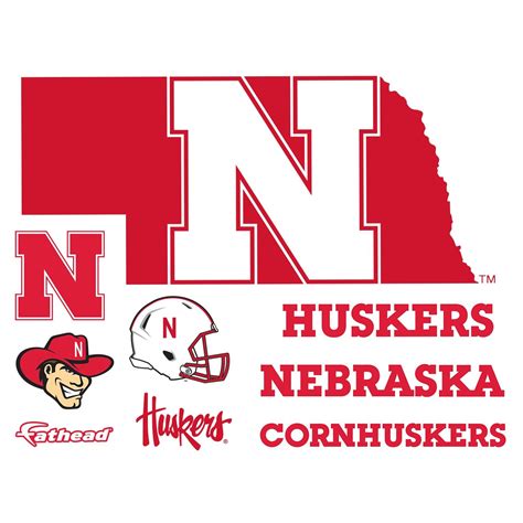 Nebraska Cornhuskers: State of Nebraska Logo - Officially Licensed NCA ...