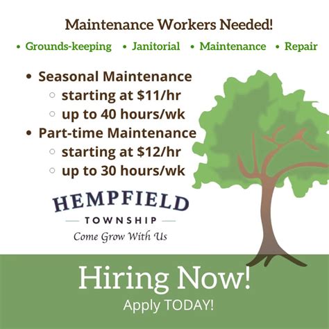 Hempfield Township Parks & Recreation is #GROWING! ☀️🌳🌸 With ...