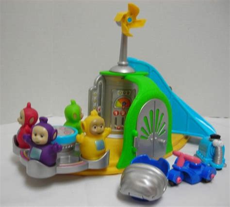 COMPLETE Teletubbies Playset COME & PLAY RaRe Figures Noo Noo Po Dipsy ...