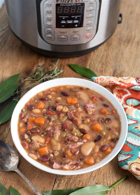 Instant Pot 15 Bean Soup - Simply Happy Foodie