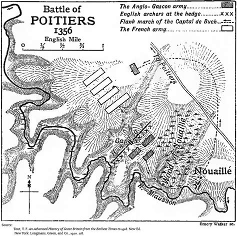 The Battle of Poitiers, September 19, 1356. [Hundred Years' War]