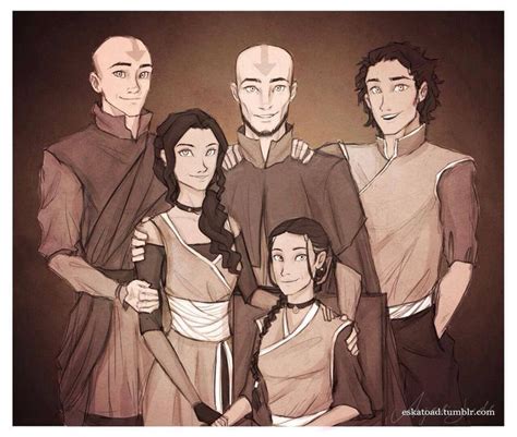 Aang and Katara family. This fanart is awesome! But i will always ship Zutara! | Avatar ...