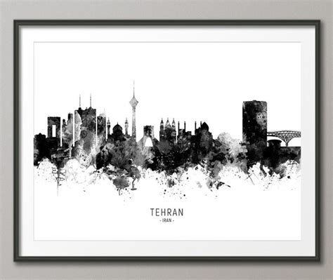 Tehran Skyline, Tehran Iran Cityscape Art Print Poster 11487 - Etsy