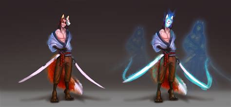 Kitsune 2d concept art on Behance