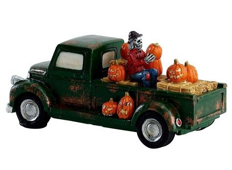 NEW 2018 Lemax Spooky Town Collection Pumpkin Pickup Truck Halloween Decor Gift - Other