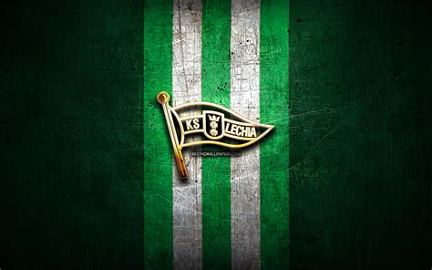 Download wallpapers Lechia Gdansk FC, golden logo, Ekstraklasa, green ...