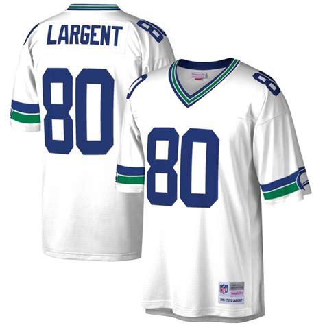 Mens Seattle Seahawks Steve Largent Mitchell & Ness White 1985 Retired ...