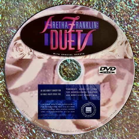 ARETHA FRANKLIN: DUETS DVD (1993) Featuring: Elton John, Rod Stewart, Gloria Estefan, Bonnie ...