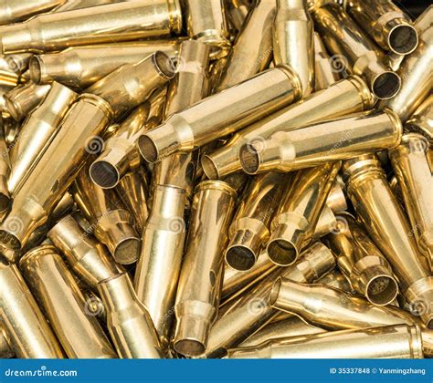 Pile Of Empty Bullet Shells Stock Photo - Image of connect, forbidden: 35337848