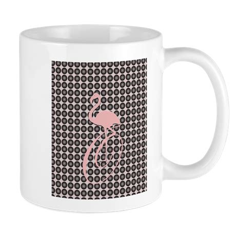 Funny Pink Flamingo Monogram 11 oz Ceramic Mug Funny Pink Flamingo Monogram Mugs | CafePress ...