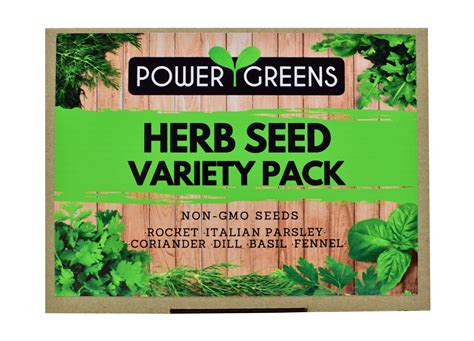 Herb Seed Variety Pack - Power Greens