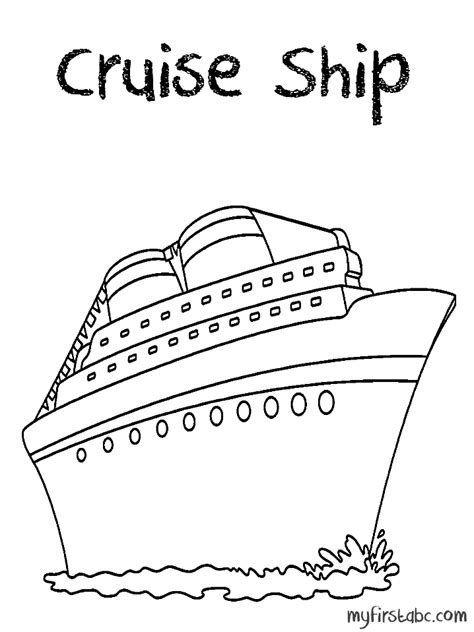 Cruise ship / Paquebot #140784 (Transportation) – Free Printable ...