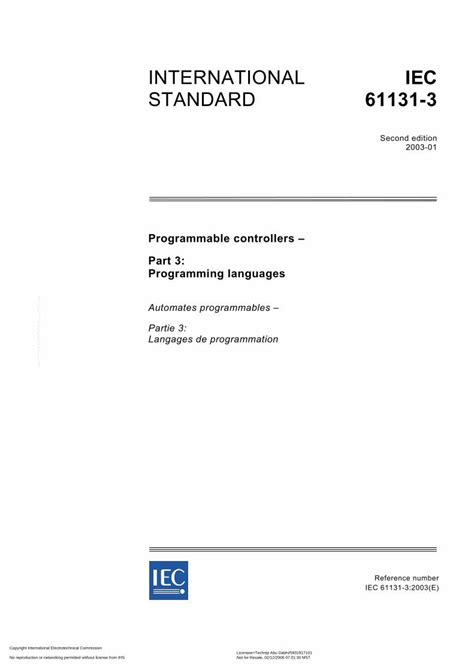 (PDF) INTERNATIONAL IEC STANDARD 61131-3...Part 3: Programming ...