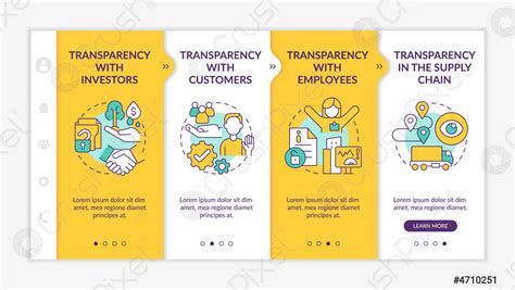 Examples of transparency yellow onboarding template - stock vector 4710251 | Crushpixel