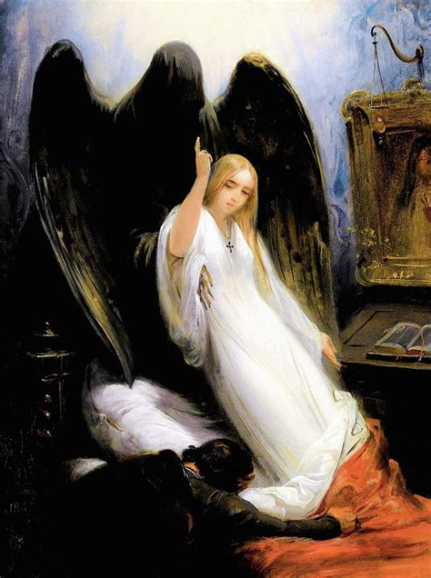 Study of The Angel of Death - Digital Remastered Edition Painting by ...