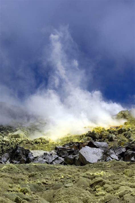 Galapagos Sulfur Volcano stock photo. Image of explosion - 18407472