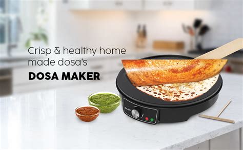 Glen Electric Dosa Maker Machine,1000 Watt Black 30cm (SA-3038) Black ...