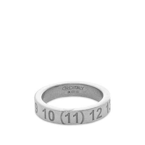 Maison Margiela Numbers Ring Silver | END. (US)