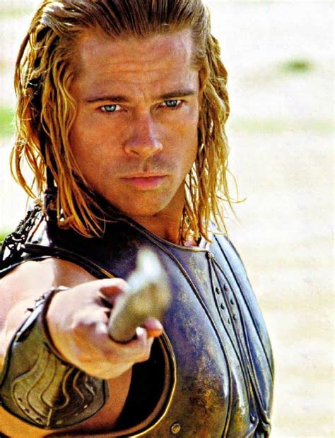 Brad Pitt Troy - Brad pitt as achilles.by warner bros/everett collection. - Imagens de Pinturas