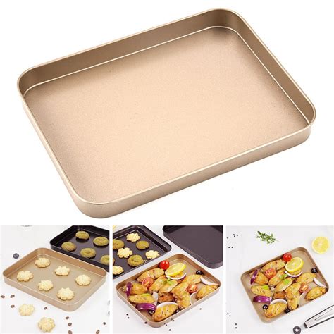 Baking Pan,Rectangle Baking Pans Cookie Sheets Tray Bakeware Toaster ...