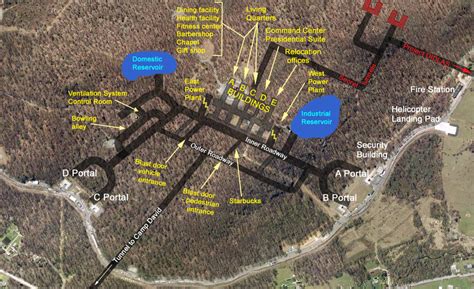 Raven Rock Mountain Complex Site R Map