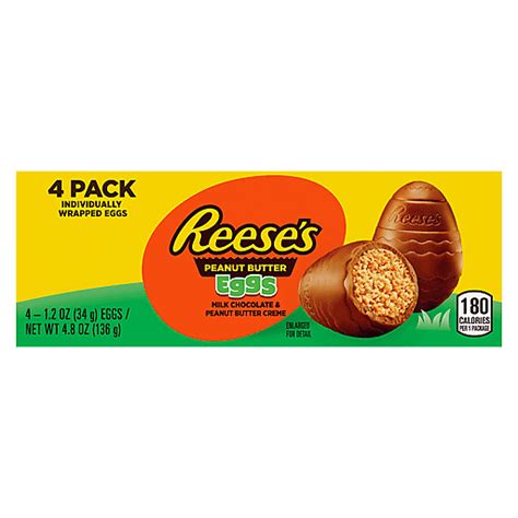 Reese's Peanut Butter Eggs, Milk Chocolate, 4 Pack 4 ea | Chocolate | Reasor's