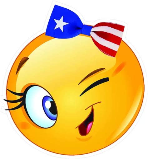 PUERTO RICO FLAG, Smiley Face Girl -Pr Sticker-Decal, Bandera Boricua, $2.95 - PicClick