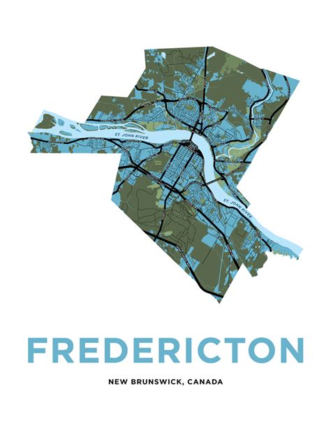 Fredericton Map Print – Jelly Brothers