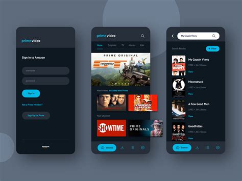 Amazon Prime Video | App Redesign | Amazon prime video app, Prime video app, Prime video