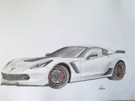 How To Draw A Corvette Coloring Page Trace Drawing - vrogue.co