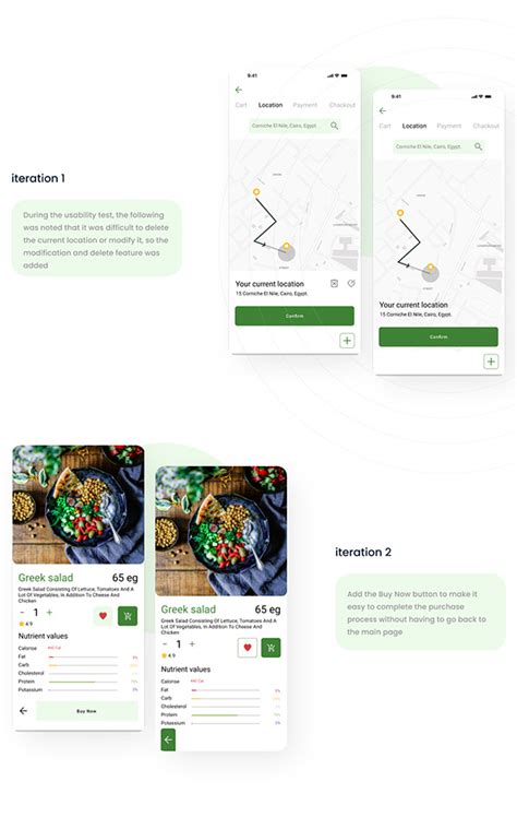 healthy food app on Behance