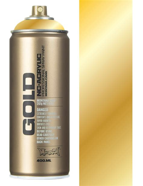 Montana Gold Gold Chrome Spray Paint - 400ml - Montana Gold from Fat ...