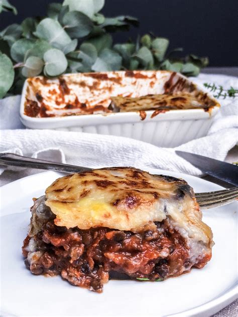 Aubergine Lentil Lasagne | Gluten Free, Vegan and Delicous! - Healthy ...