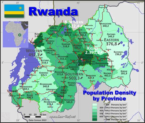 Rwanda Hydrology Map - My Maps