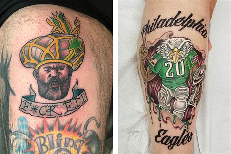 17 Cool, Crazy, and Straight-Up Weird Philadelphia Eagles Tattoos