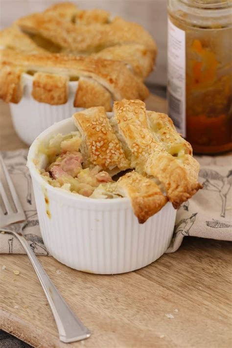 Creamy Chicken, Leek & Bacon Pies - Bake Play Smile