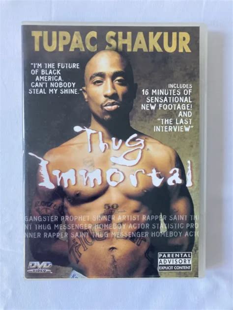TUPAC SHAKUR THUG Immortal DVD - 2pac Rap Hip Hop Music Biographical Documentary EUR 6,23 ...