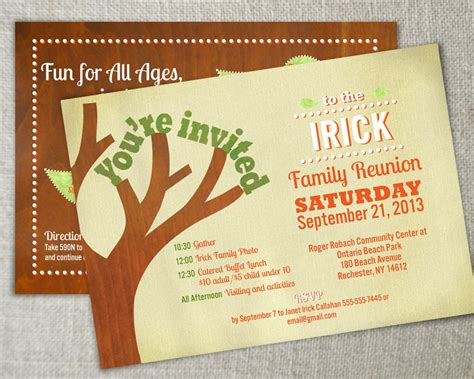 Family reunion invitation // Family gathering by PearTreeSpace