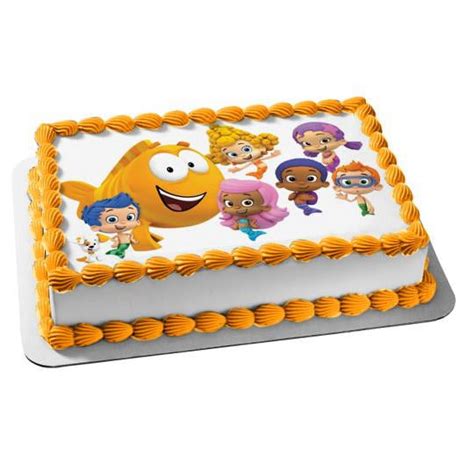 Bubble Guppies Nonny Molly Oona Gil Deema Mr Grouper #2 Edible Cake ...