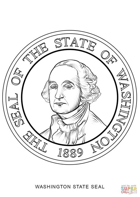 Washington State Coloring Page - Coloring Home